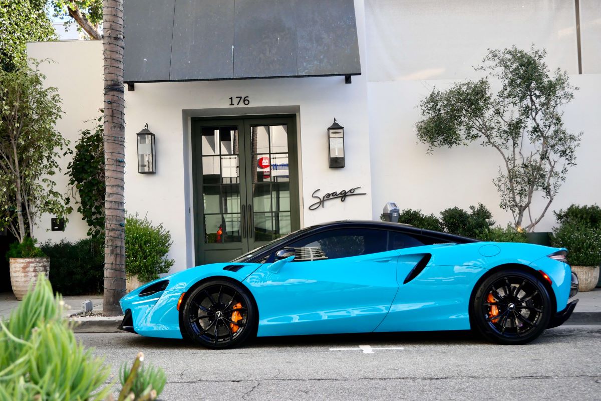 McLaren Artura for rent in los angeles