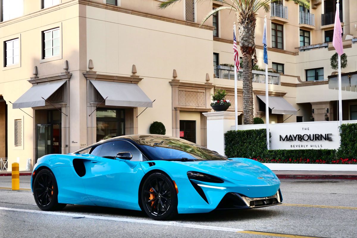 McLaren Artura for rent in los angeles