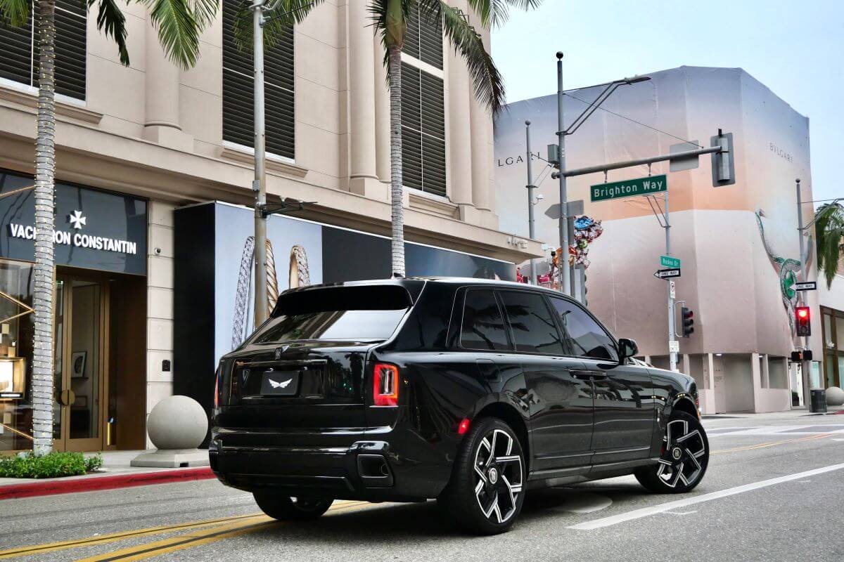 2025 Rolls-Royce Cullinan Black Badge Rental Los Angeles