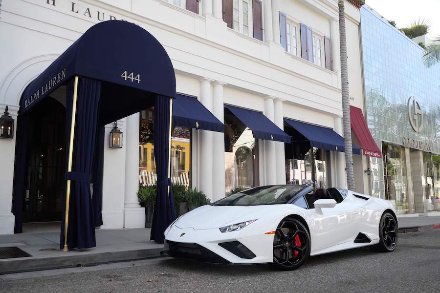 Lamborghini Huracan EVO Spyder Rental Los Angeles