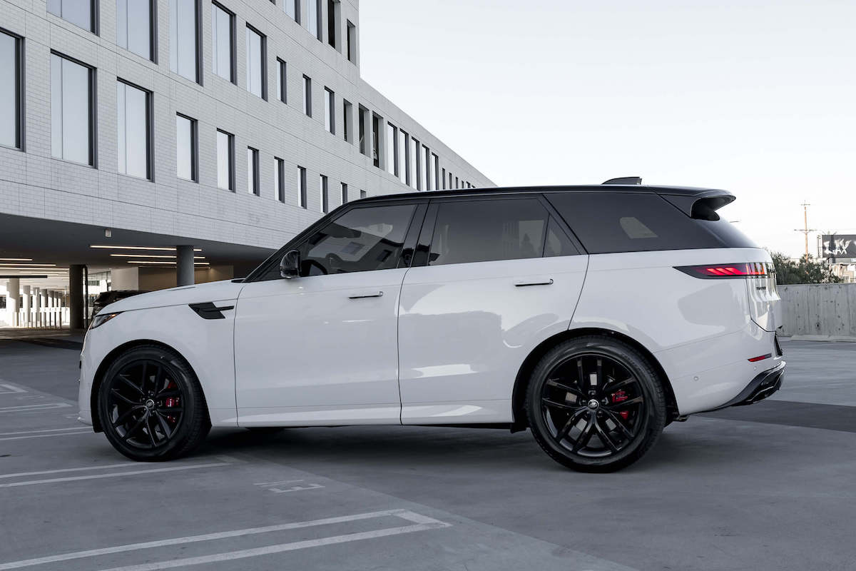 White Range Rover sport Dynamic for rent in Los Angeles