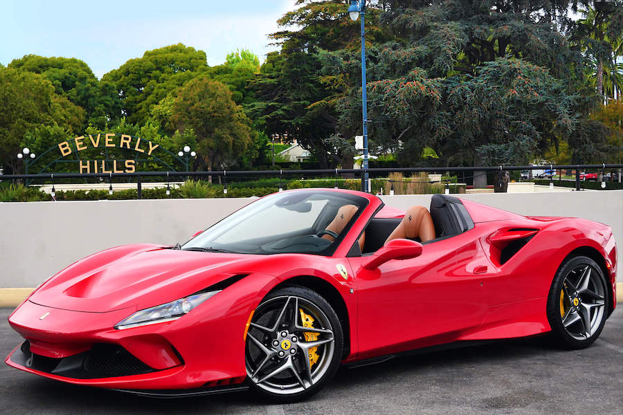 Rent a Ferrari F8 Spider Los Angeles