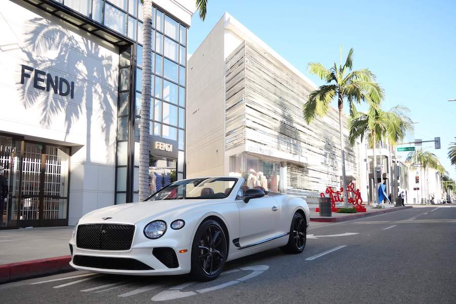 Bentley Continental GTC 2022 White For Rental in Los Angeles