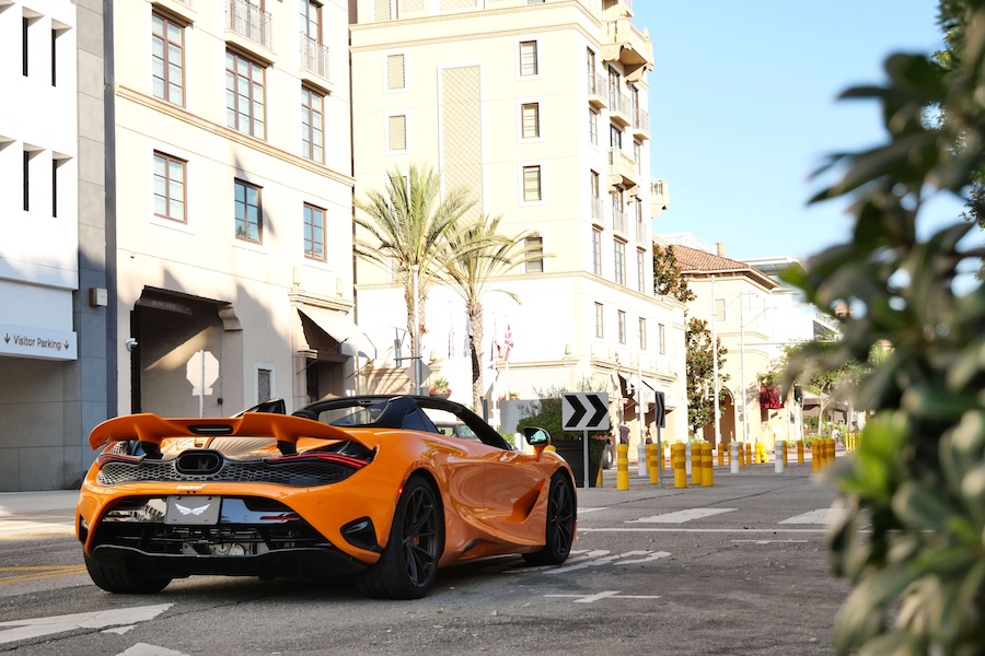 McLaren 750S Spider 2024 Orange For Rental in LA McLaren 750S Spider 2024 Orange For Rental in LA