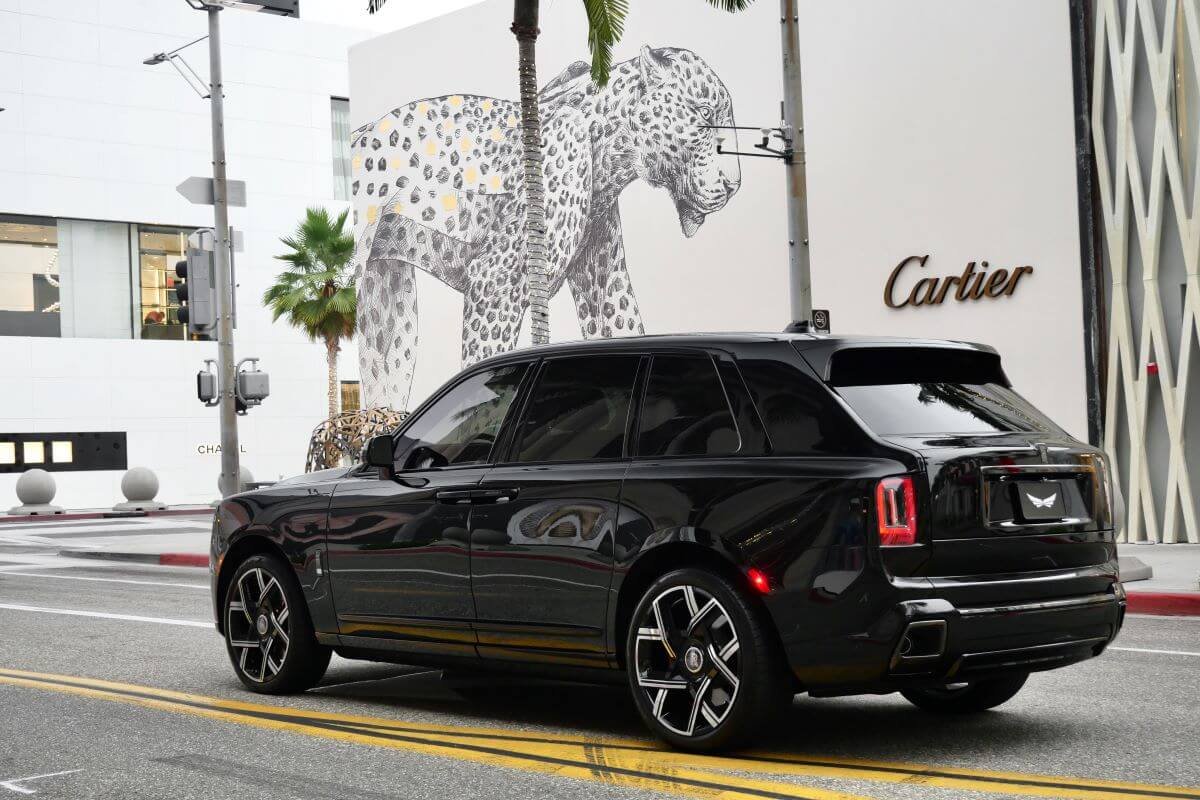 2025 Rolls-Royce Cullinan Black Badge Rental Los Angeles