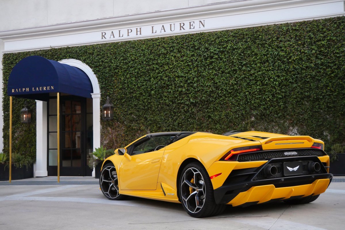 Lamborghini Huracan EVO Spyder RWD rental in Los Angeles