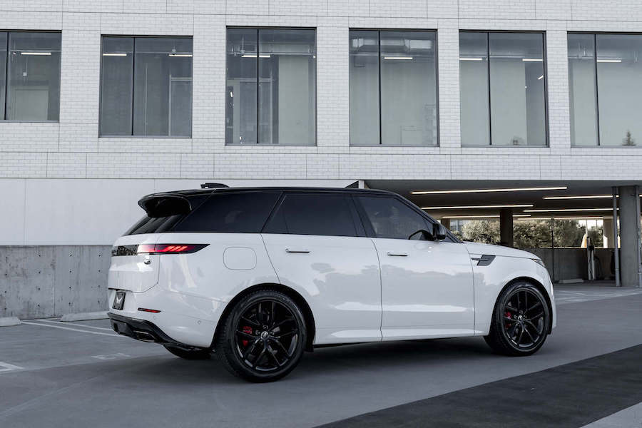 White Range Rover sport Dynamic for rent in Los Angeles
