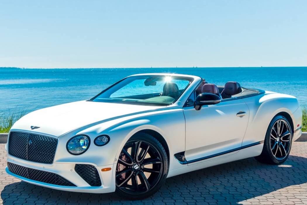 White Bentley Continental GTC Rental in Miami White Bentley Continental GTC Rental in Miami