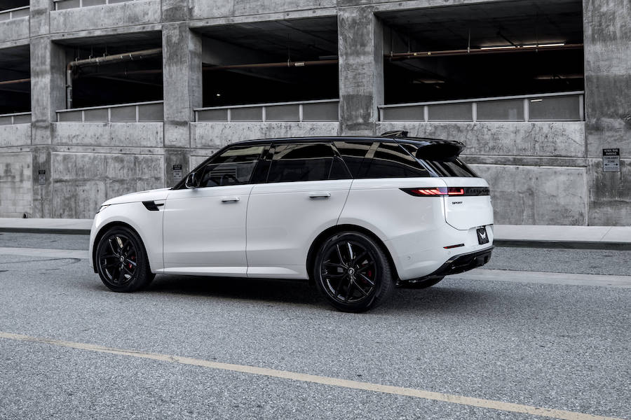 White Range Rover sport Dynamic Rental Los Angeles