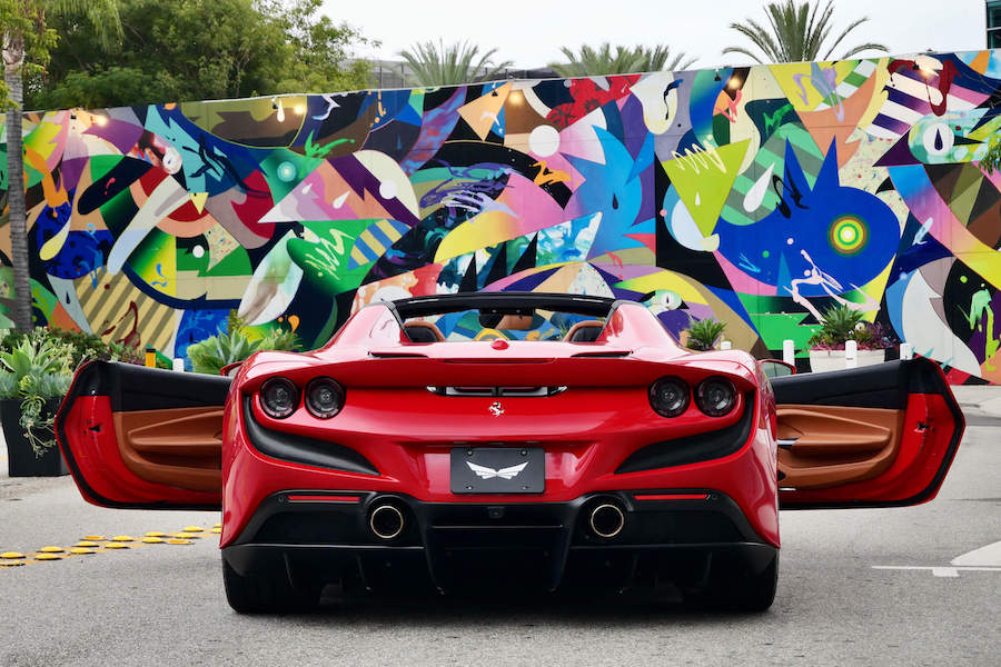 Luxury Ferrari F8 Spider Red For Rent