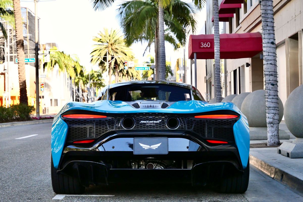 McLaren Artura for rent in los angeles