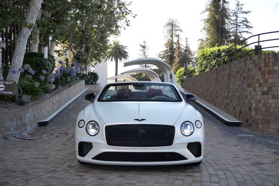 Rent Bentley Continental GTC 2022 White in LA