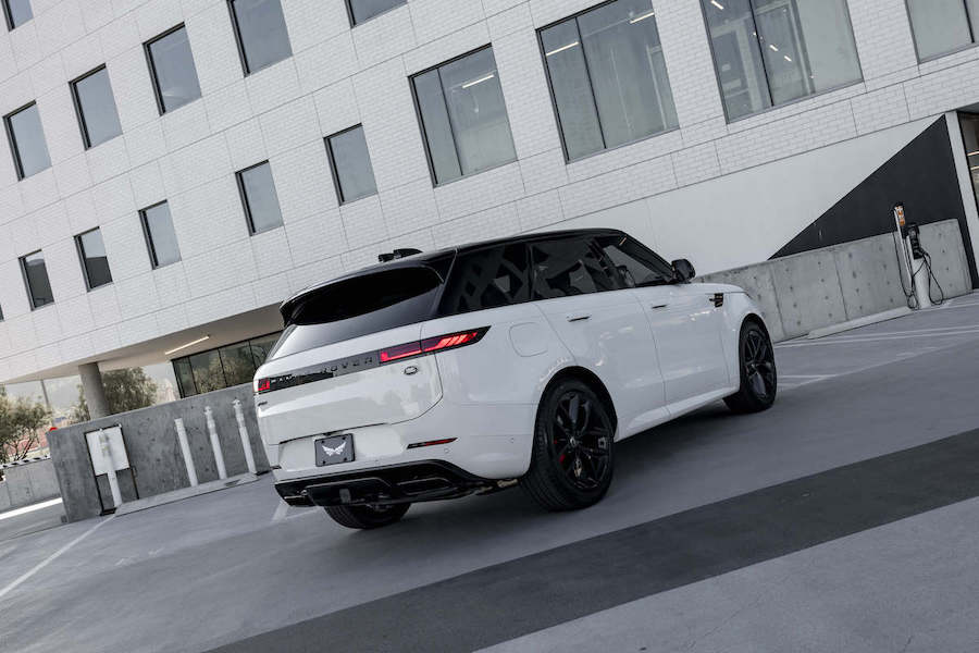 White Range Rover sport Dynamic for rent in Los Angeles