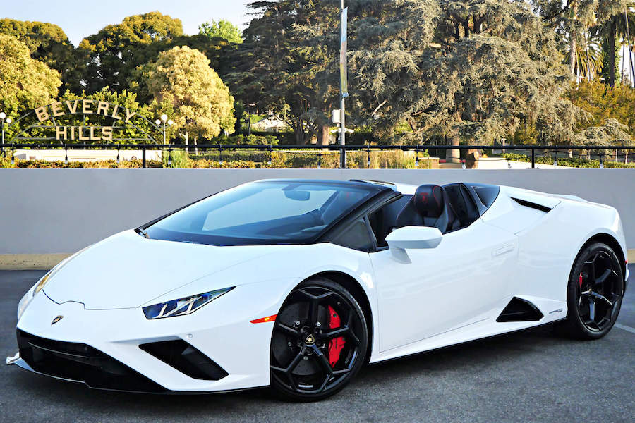 Rent Lamborghini Huracan EVO Spyder in LA