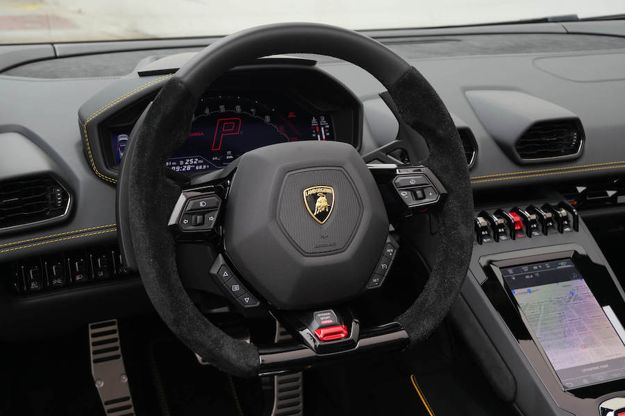 Rent a Matte Black Lamborghini Huracan EVO Spyder in Los Angeles