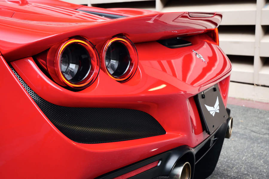 Luxury Ferrari F8 Spider Red for rental in Los Angeles