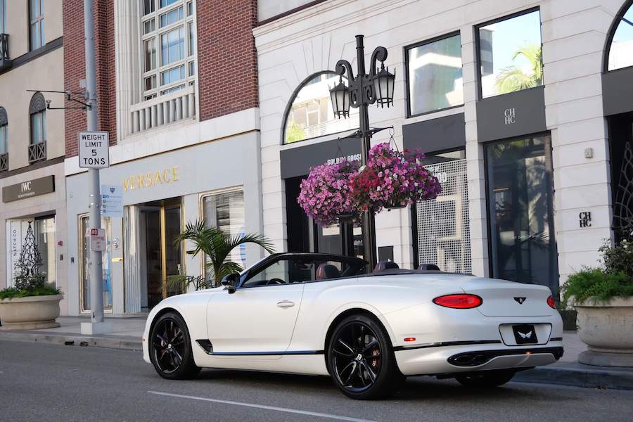 Bentley Continental GTC 2022 White For Rental in LA
