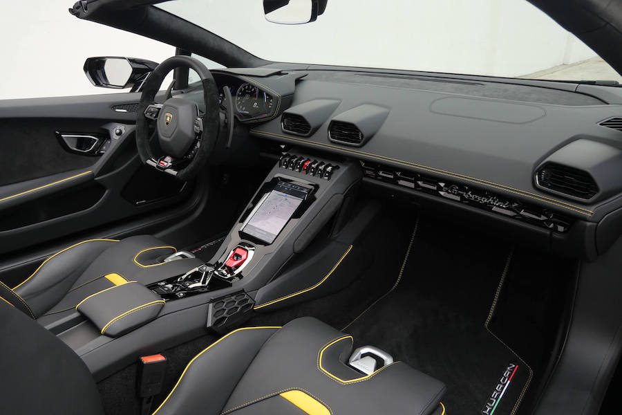 Matte Black Lamborghini Huracan EVO Spyder Rental