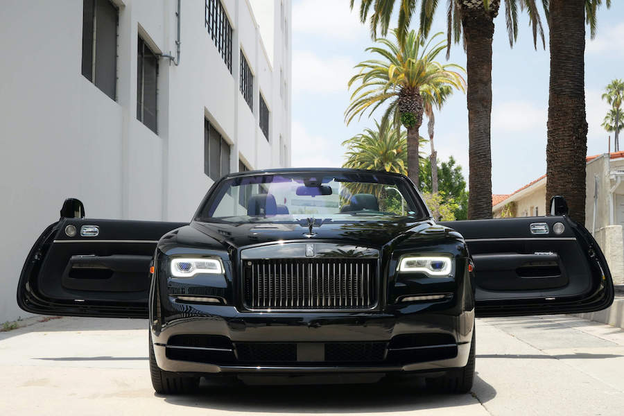 Luxury Rolls Royce Dawn Black Badge For Rental LA