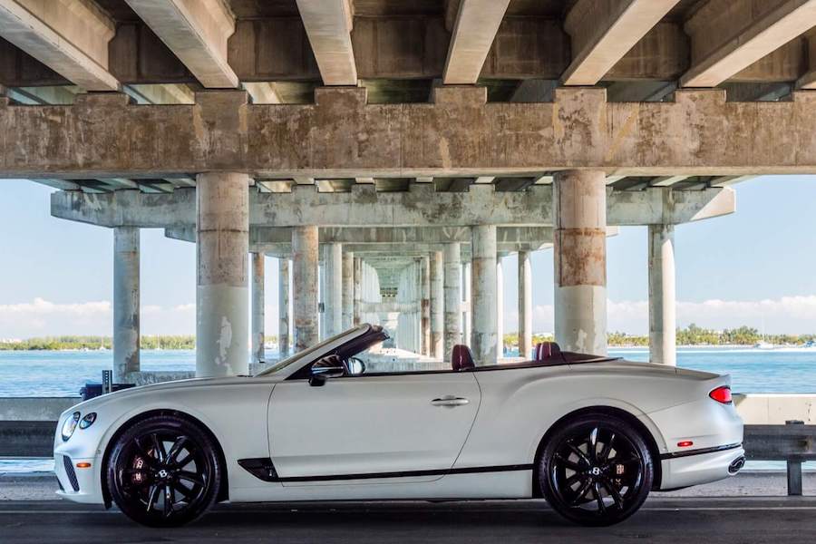 White Bentley Continental GTC Rental White Bentley Continental GTC Rental